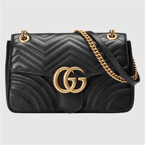 Gucci Borsa a spalla GG Marmont in pelle matelassé